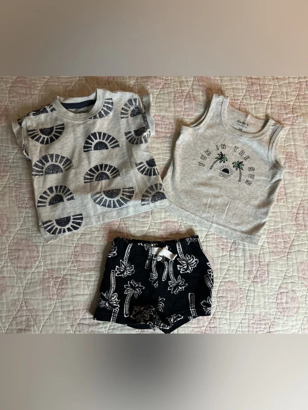 Carter's Baby Boy Outdoor Beach Theme Summer Clothing Bundle + Swim Set | 6 pc.